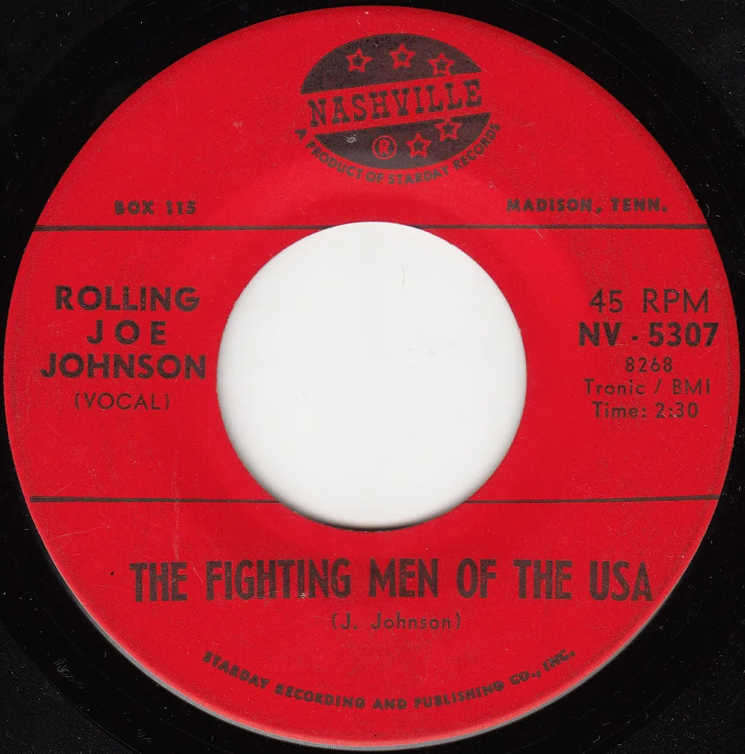 Fighting Men of the USA – Rolling Joe Johnson (A-side label)