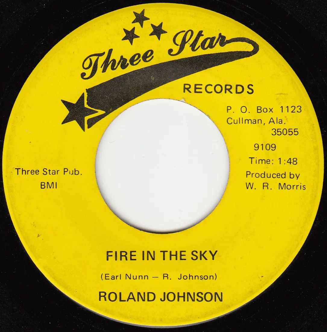 Fire in the Sky – Roland Johnson (A-side label)