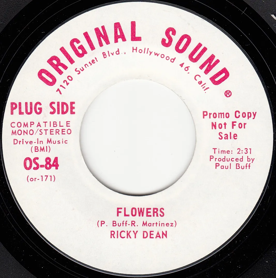 Flowers – Ricky Dean (A-side label)