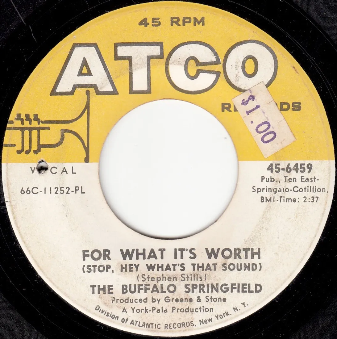 For What It's Worth – Buffalo Springfield (A-side label)