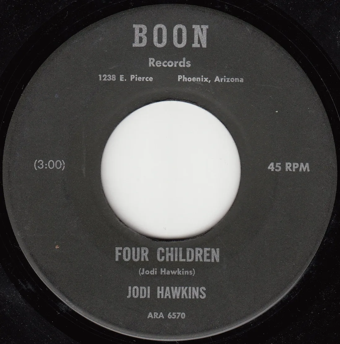 Four Children – Jodi Hawkins (A-side label)