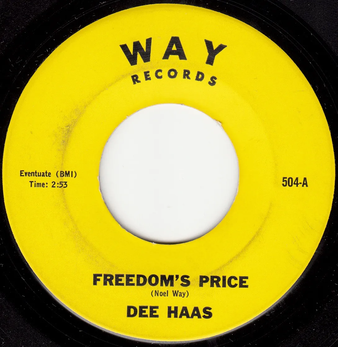Freedom's Price – Dee Haas (A-side label)