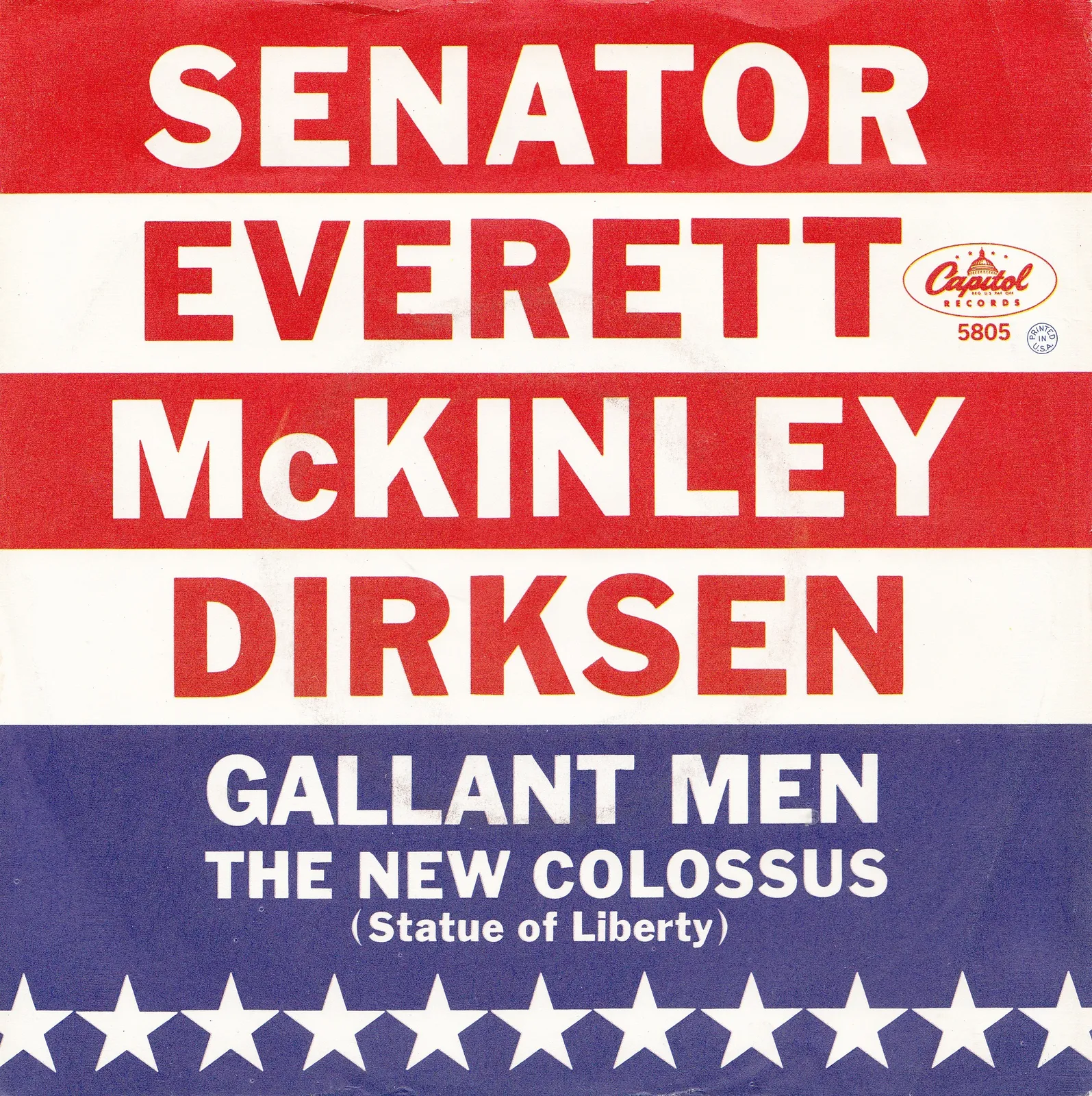 Gallant Men – Senator Everett McKinley Dirksen (Picture sleeve)