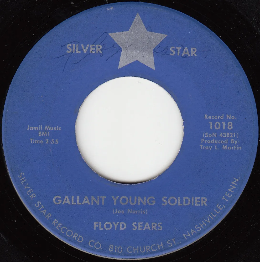Gallant Young Soldier – Floyd Sears (A-side label)
