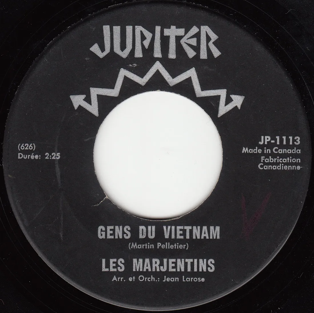 Gens du Vietnam – Les Marjentins (A-side label)