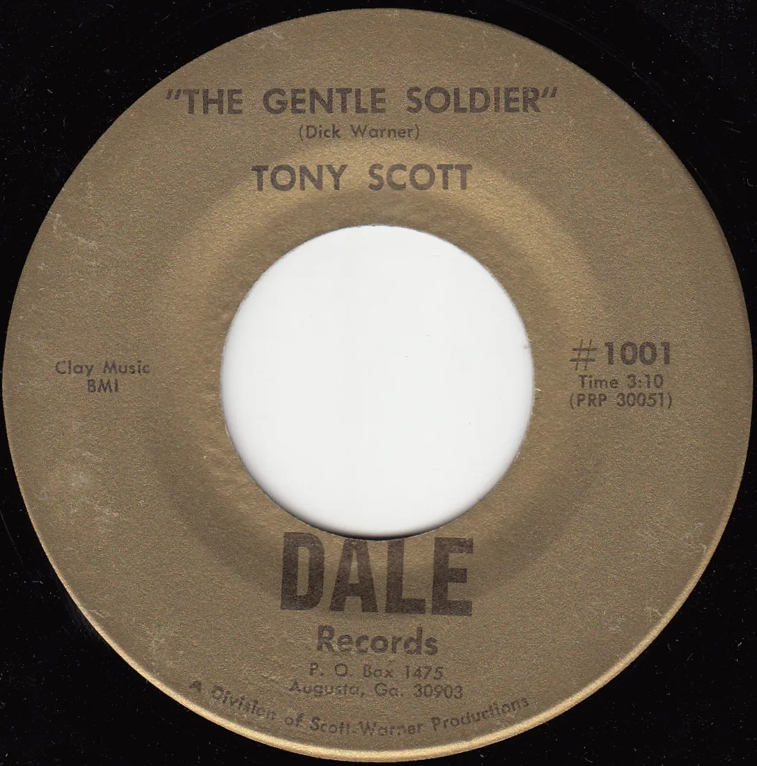 Gentle Soldier – Tony Scott (A-side label)