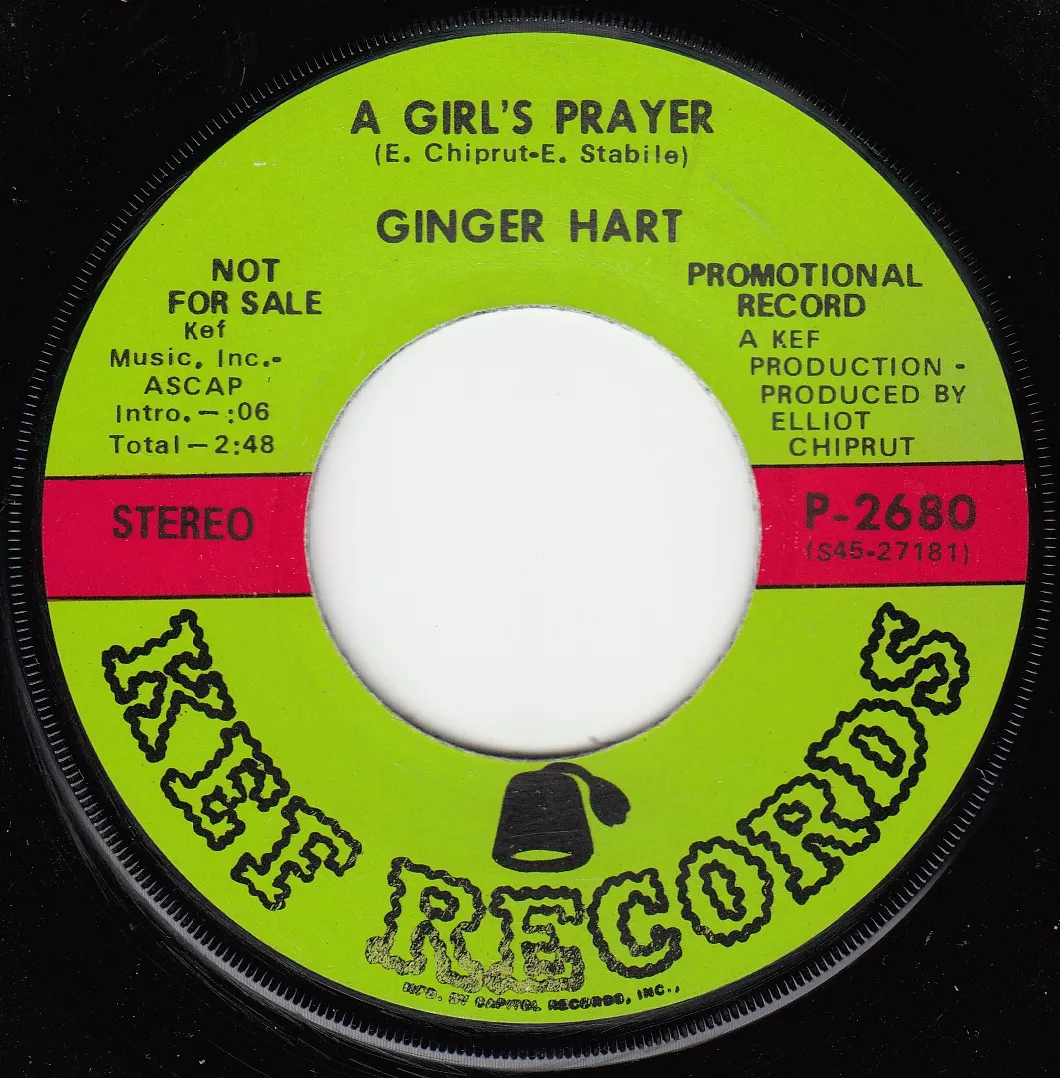 Girl's Prayer – Ginger Hart (A-side label)