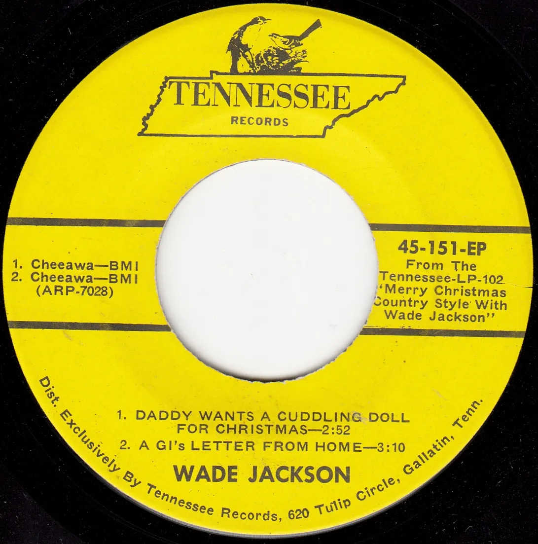 GI's Letter From Home – Wade Jackson (A-side label)