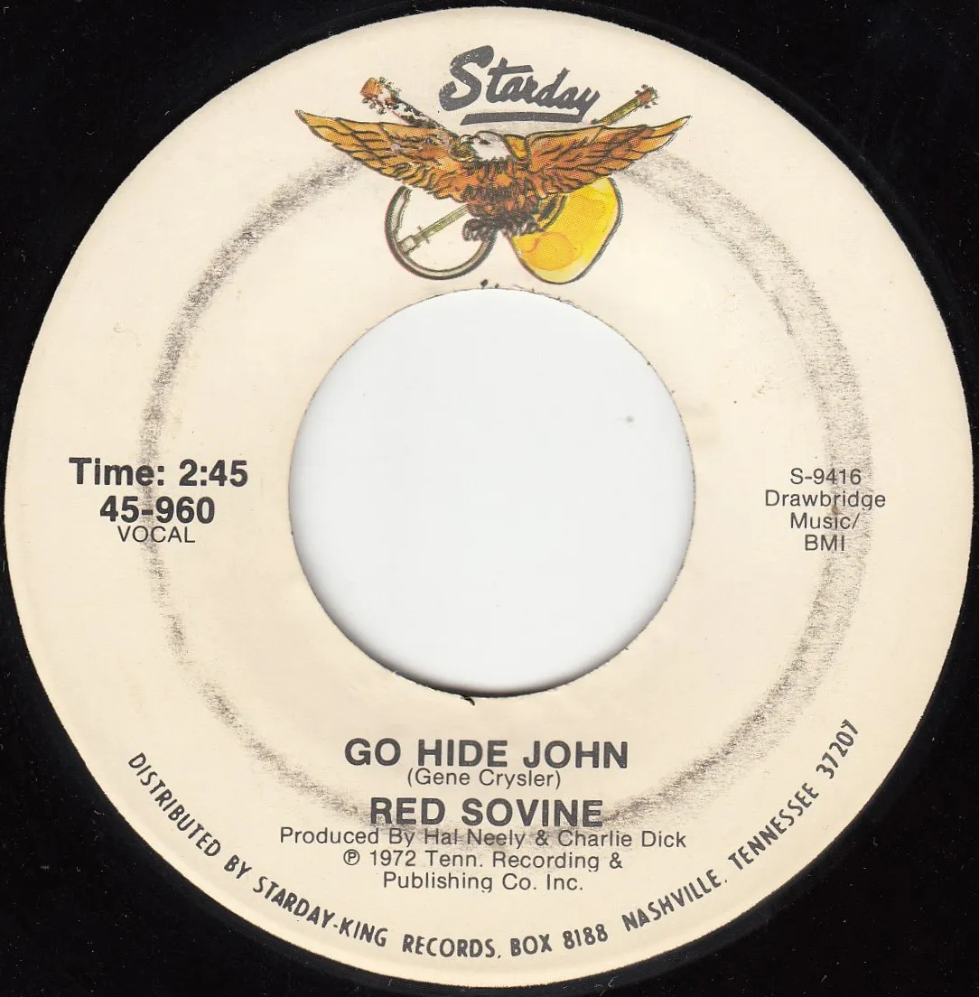 Go Hide John – Red Sovine (A-side label)