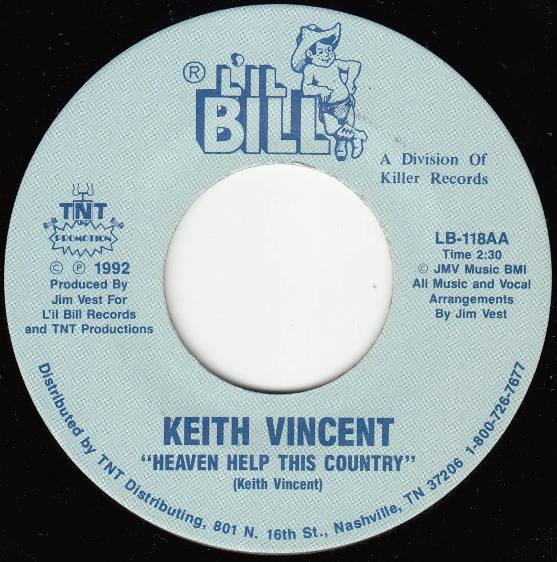 Heaven Help This Country – Keith Vincent (A-side label)
