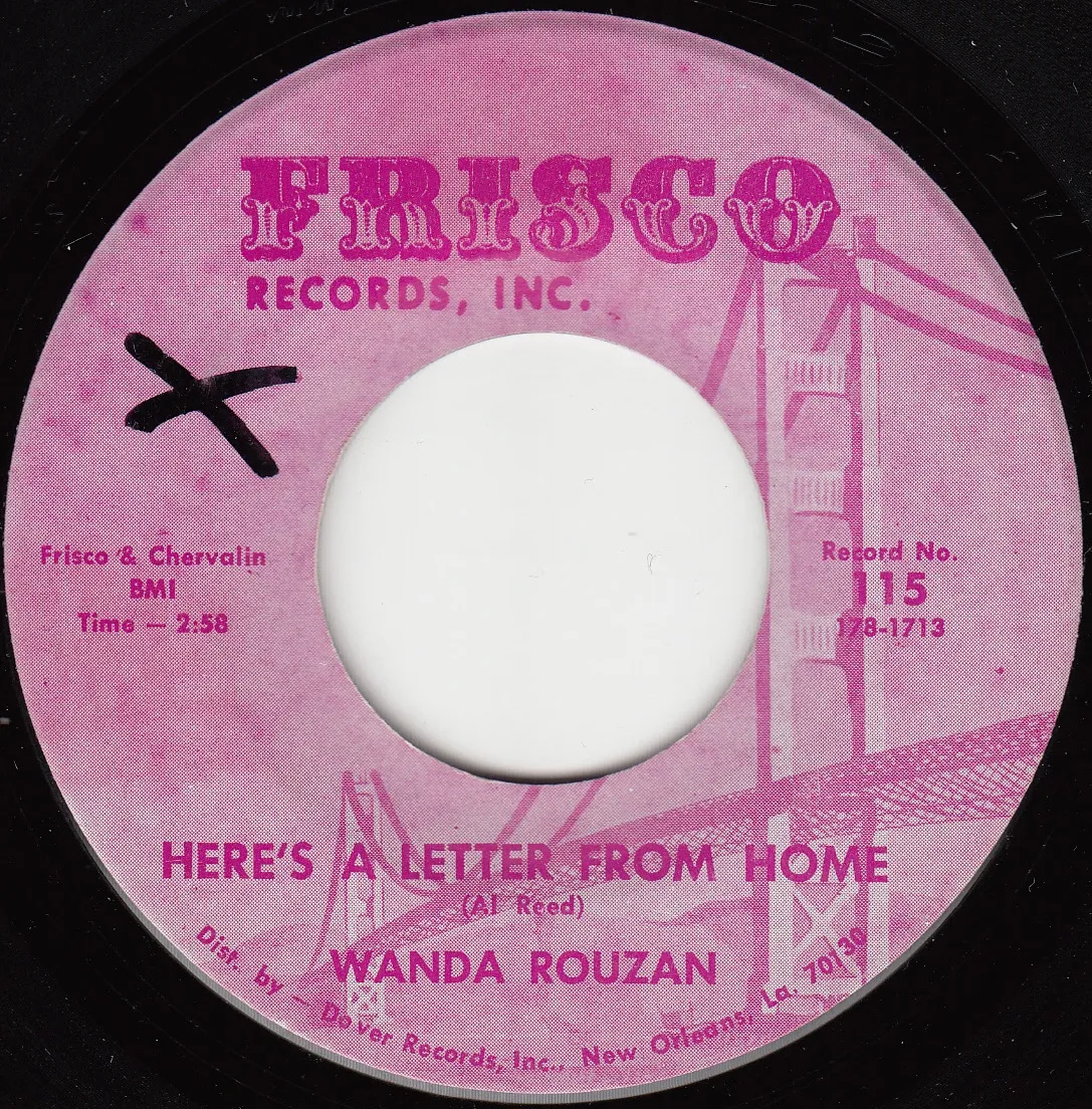 Here's a Letter From Home – Wanda Rouzan (A-side label)