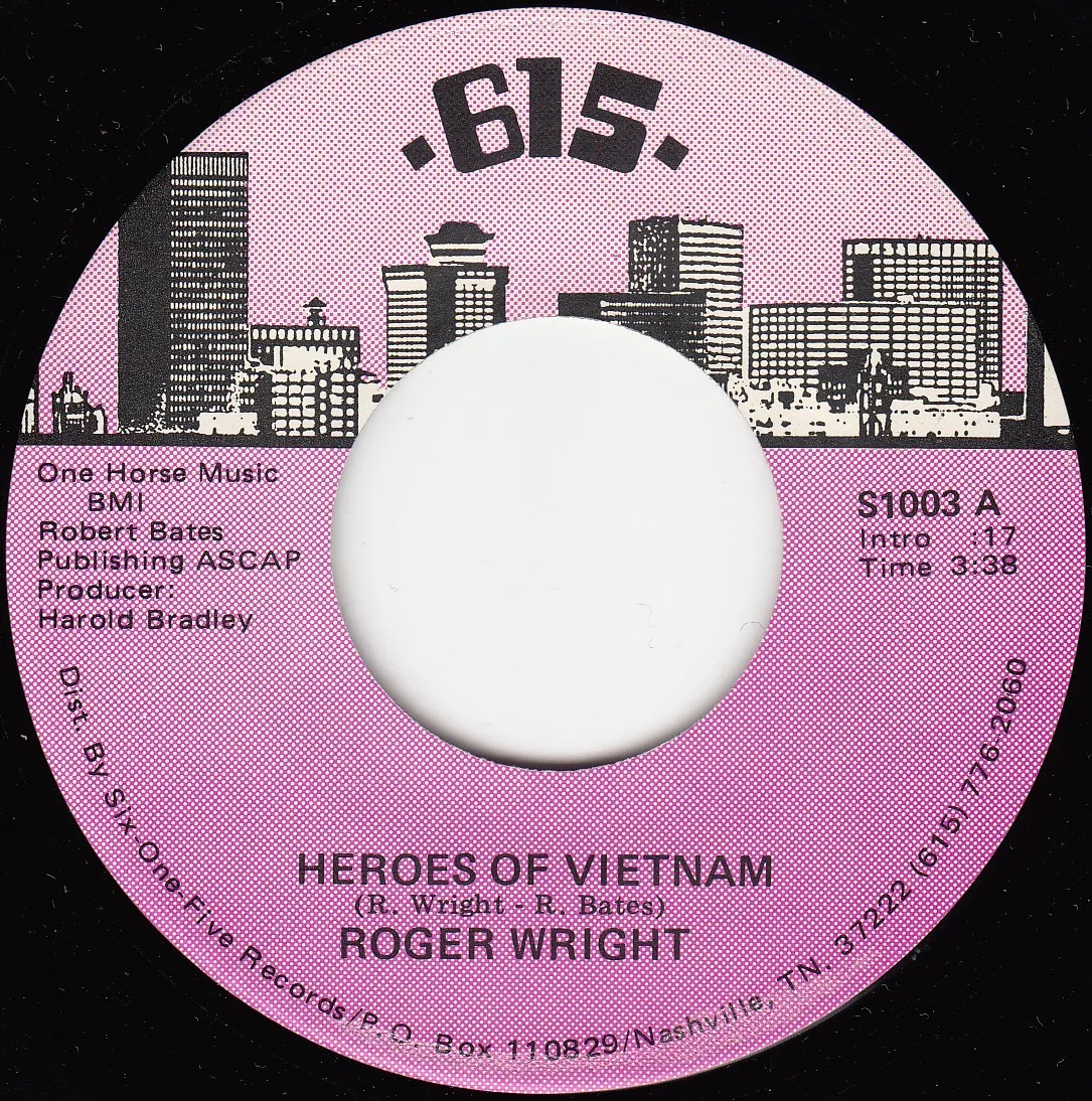 Heroes of Vietnam – Roger Wright (A-side label)