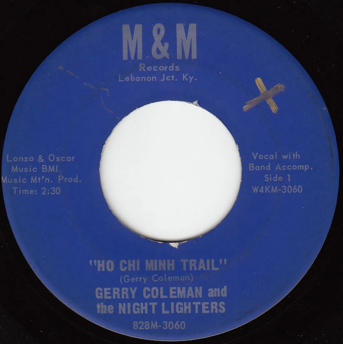 Ho Chi Minh – Gerry Coleman and the Night Lighters (A-side label)