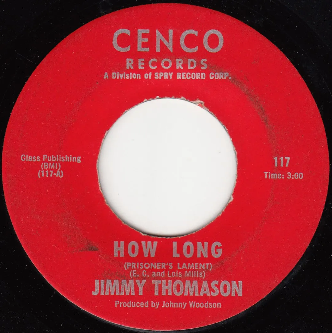 How Long (Prisoner's Lament) – Jimmy Thomason (A-side label)