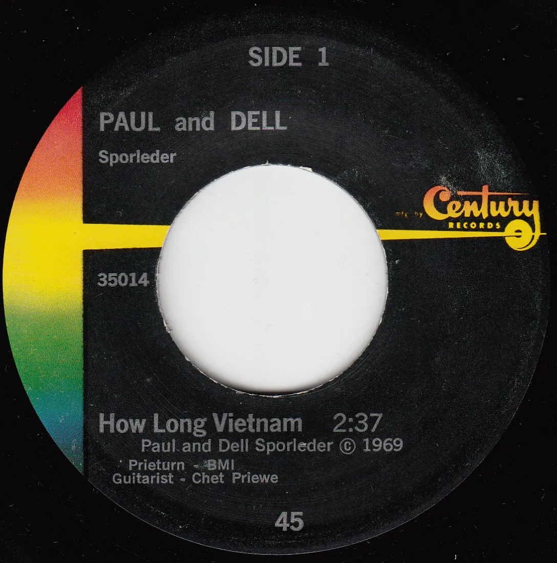How Long Vietnam – Paul and Dell Sporleder (A-side label)