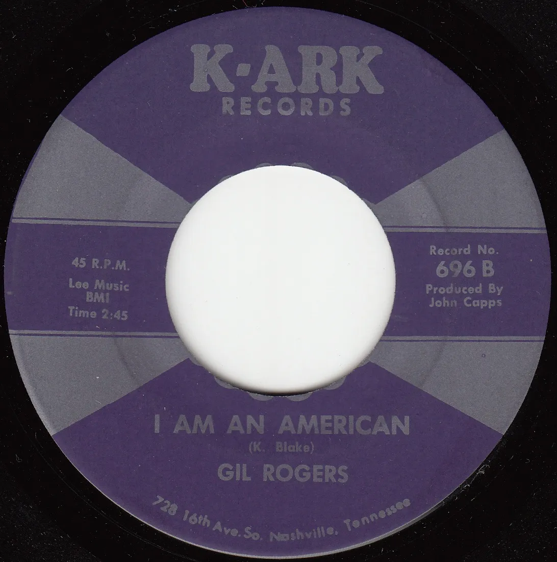 I Am an American – Gil Rogers (A-side label)