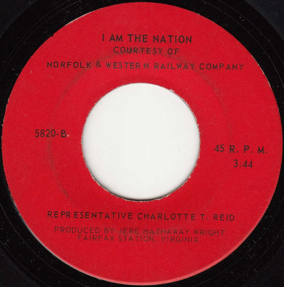 I Am the Nation – Charlotte T. Reid (A-side label)