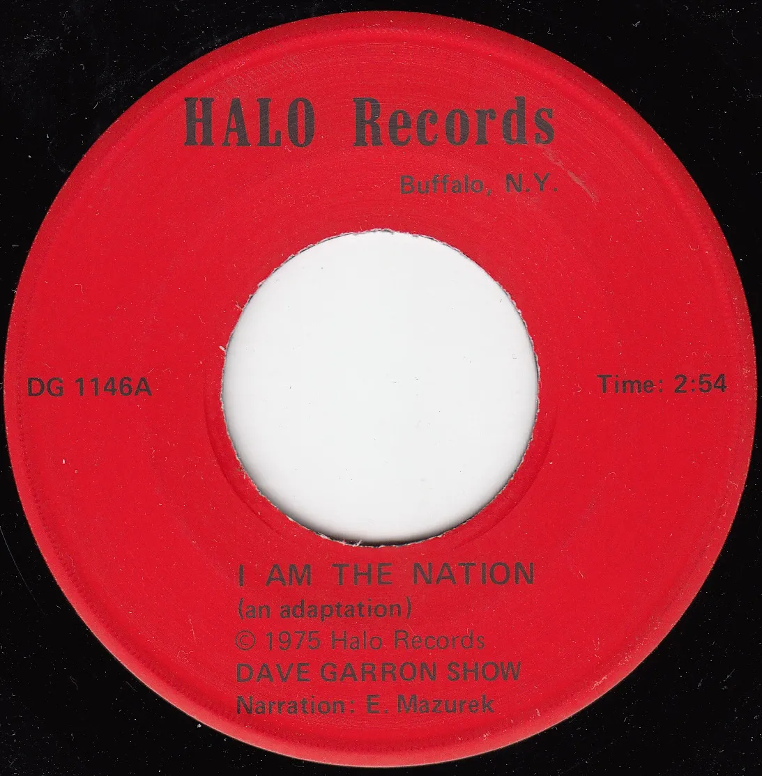 I Am the Nation – Dave Garron Show (A-side label)
