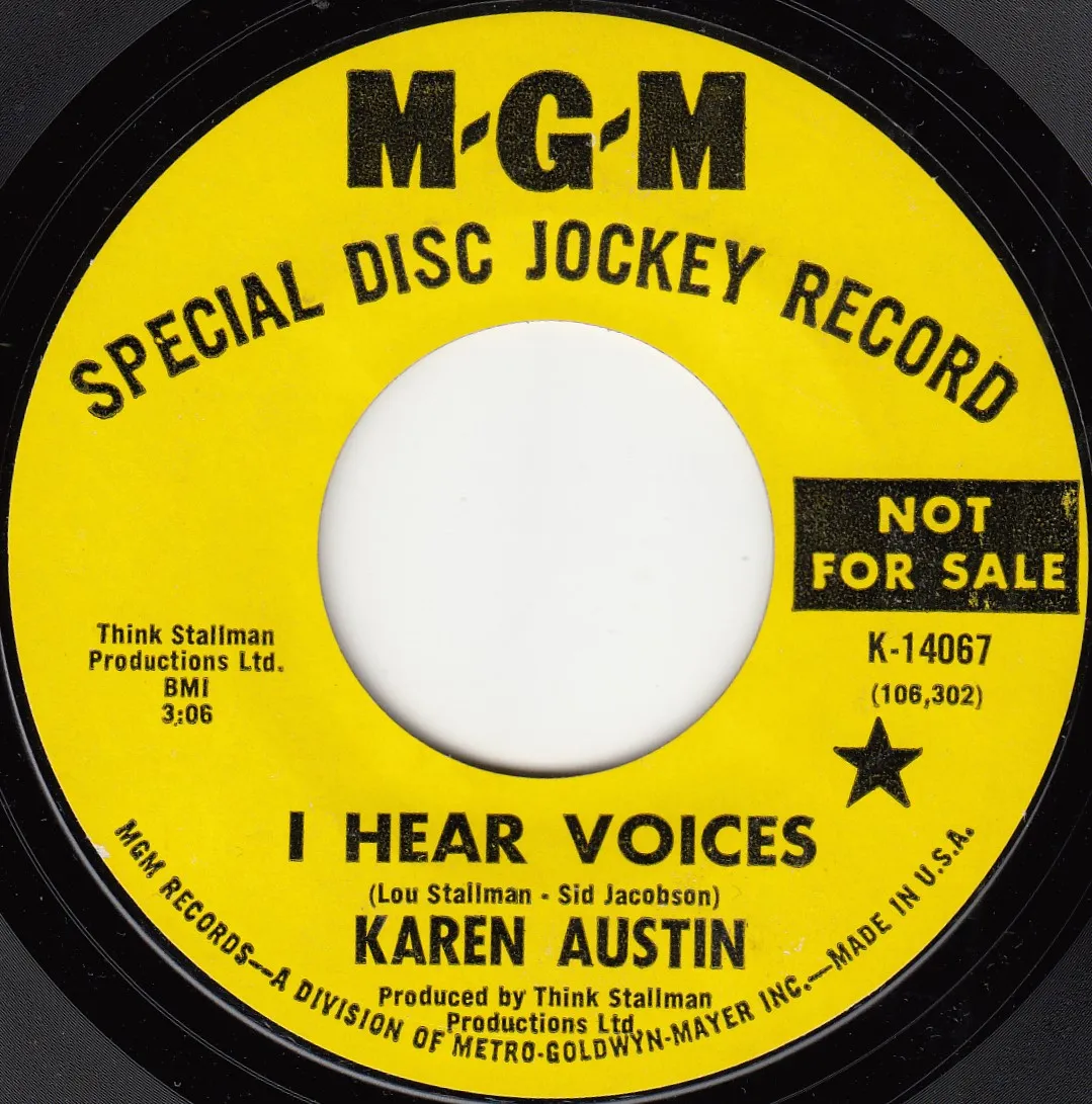 I Hear Voices – Karen Austin (A-side label)