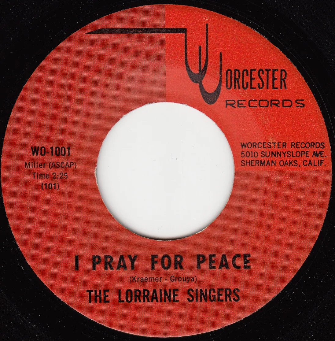 I Pray for Peace – The Lorraine Sisters (A-side label)