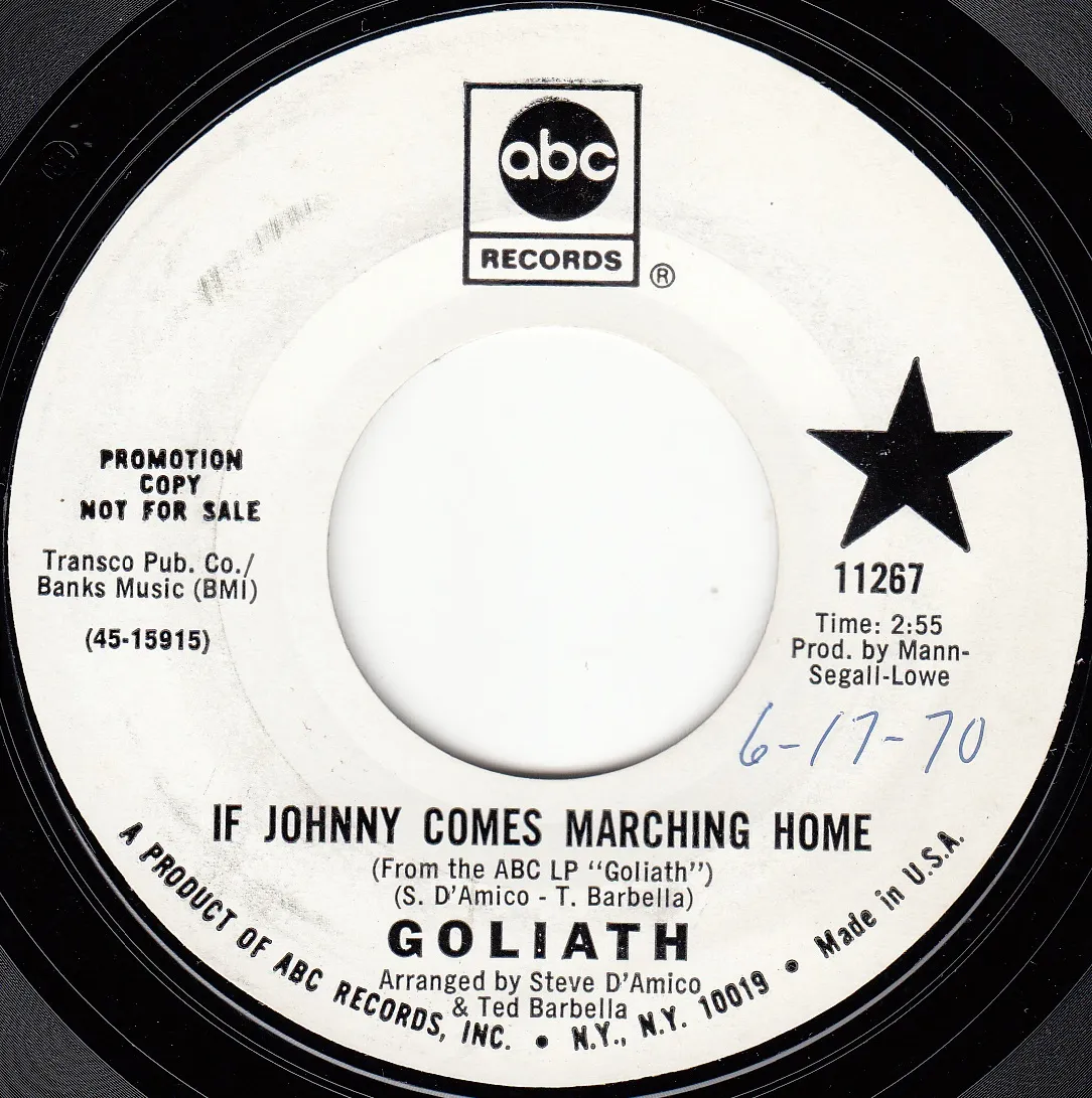 If Johnny Comes Marching Home – Goliath (A-side label)