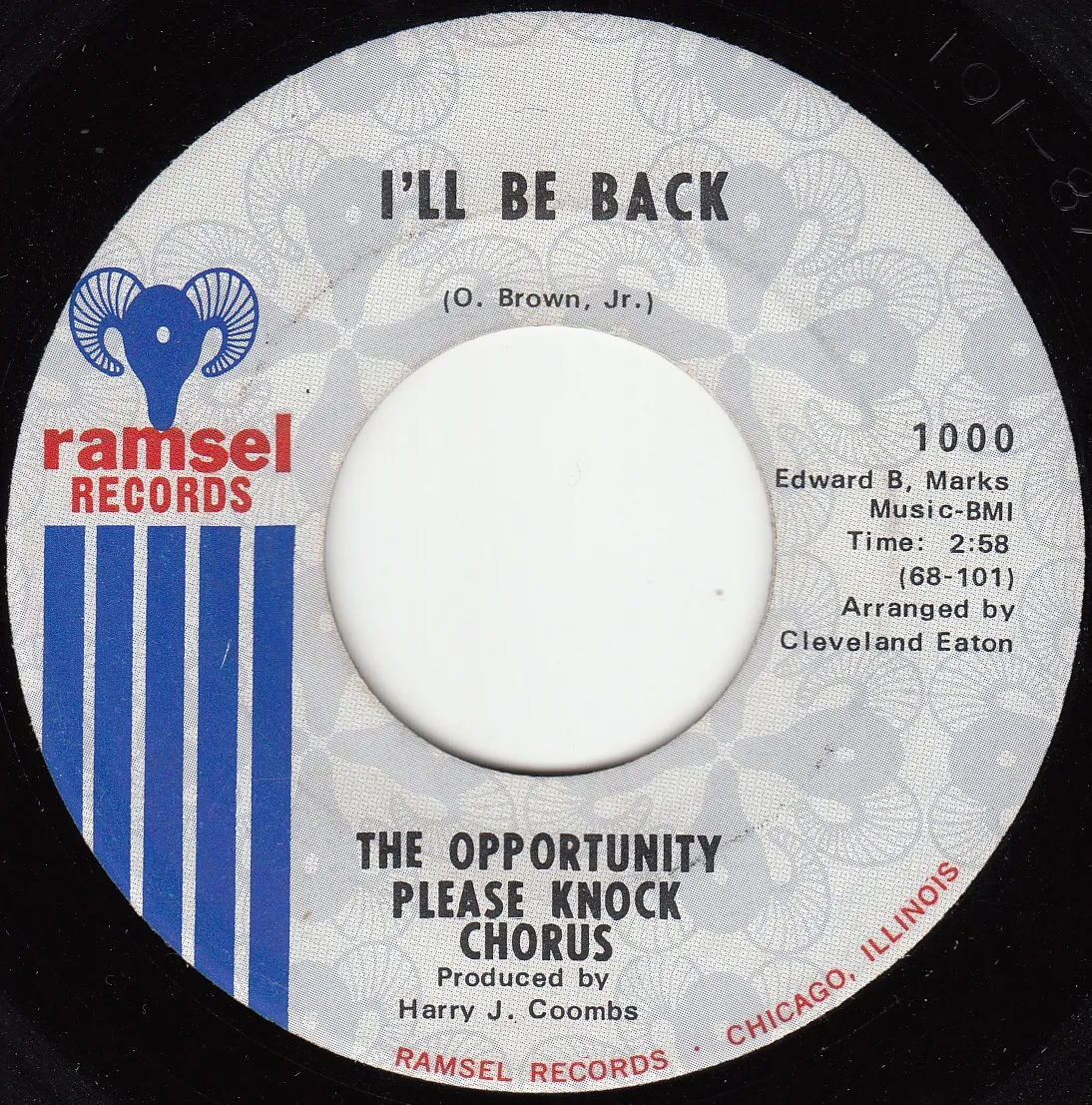 I'll Be Back – The Opportunity Please Knock Chorus (A-side label)