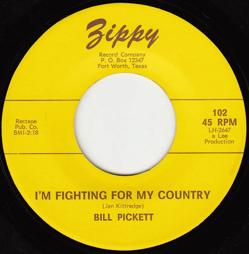 I'm Fighting for My Country – Bill Pickett (A-side label)