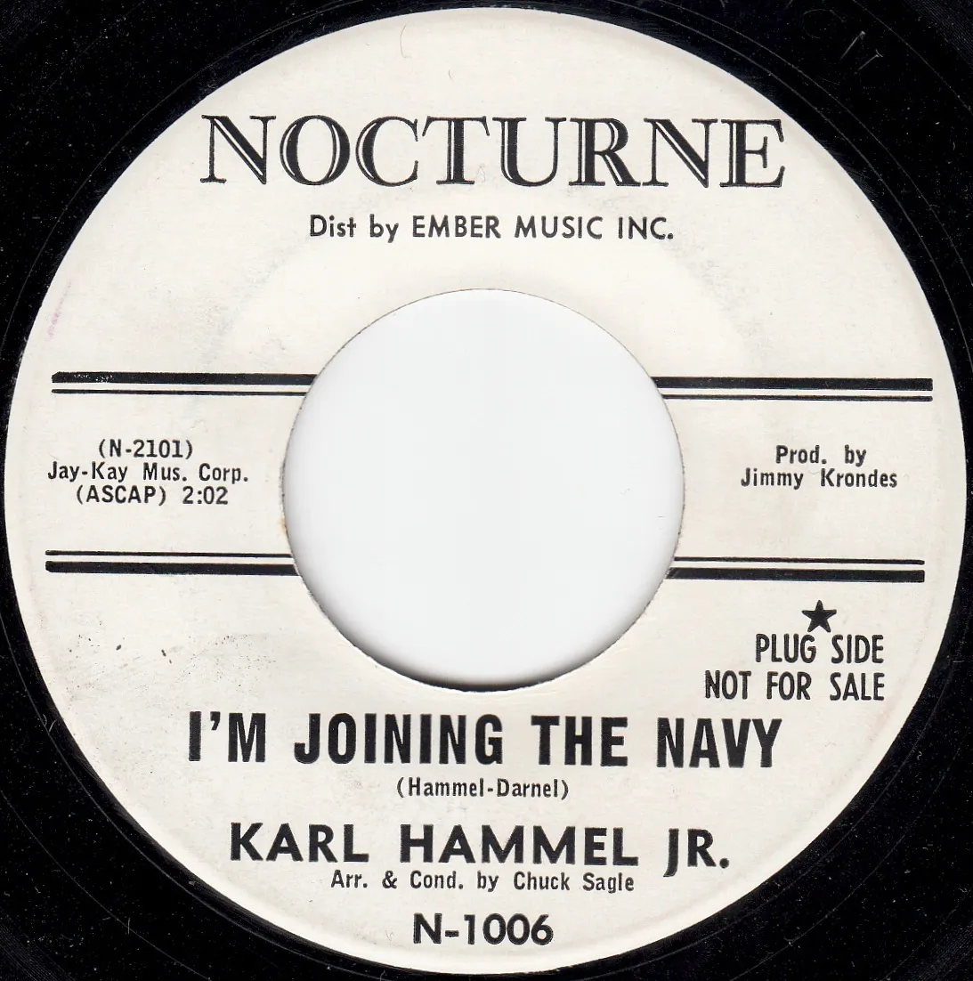 I'm Joining the Navy – Karl Hammel Jr. (A-side label)