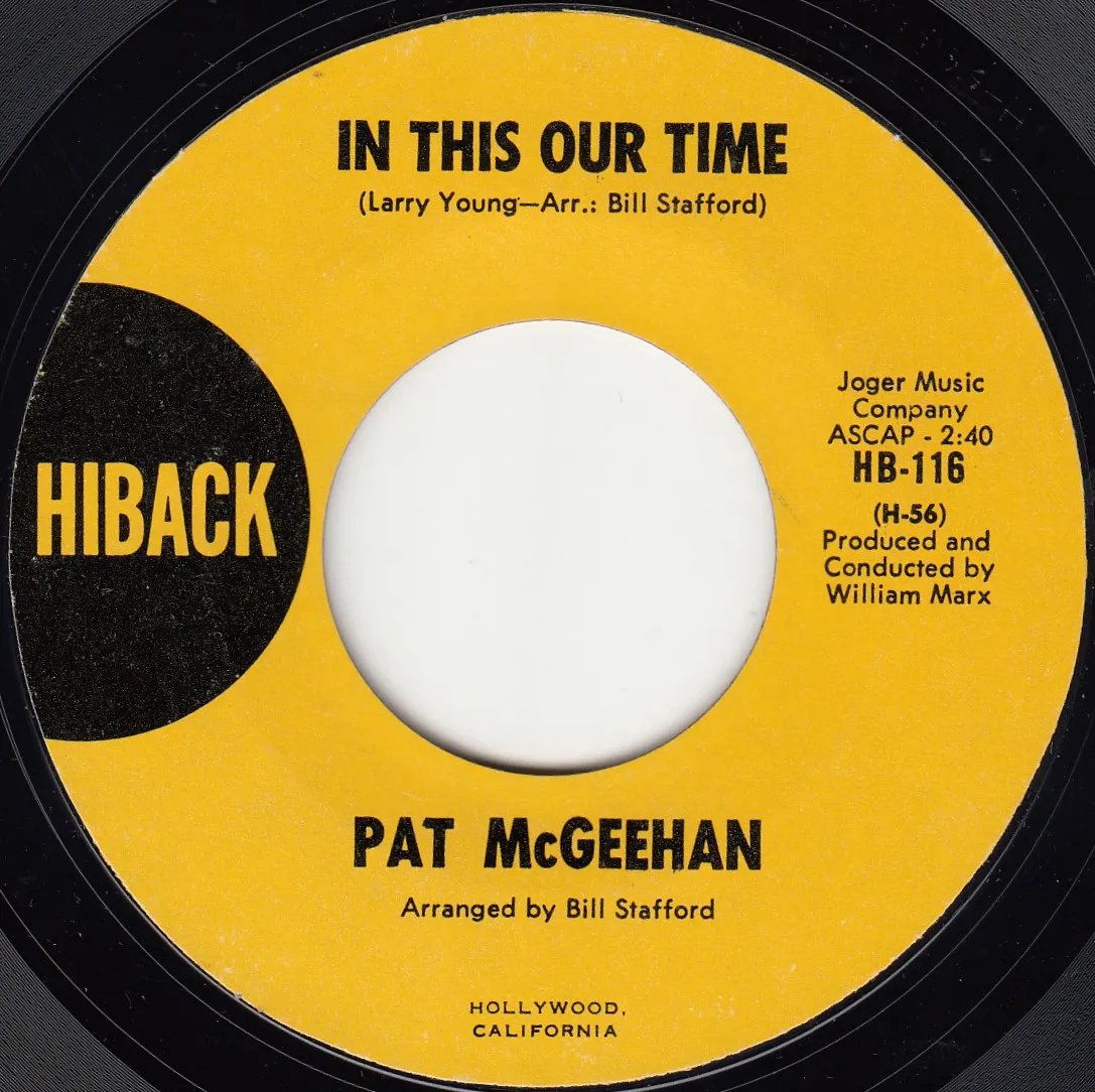 In This Our Time – Pat McGeehan (A-side label)