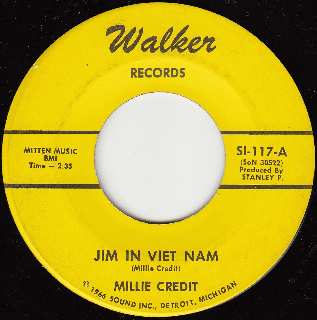 Jim in Viet Nam – Millie Credit (A-side label)