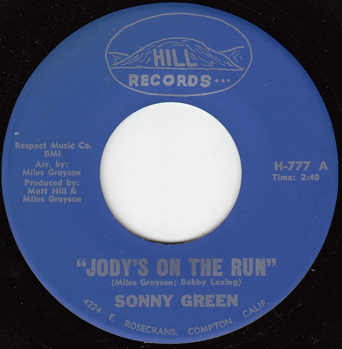 Jody's on the Run – Sonny Green (A-side label)
