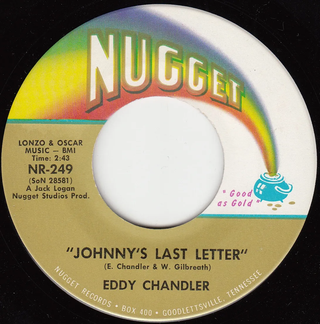 Johnny's Last Letter – Eddy Chandler (A-side label)