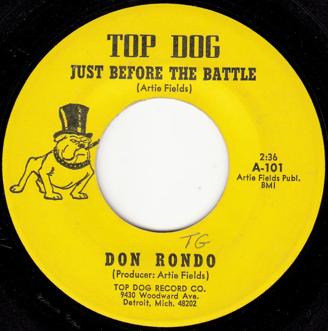 Just Before the Battle – Don Rondo (A-side label)
