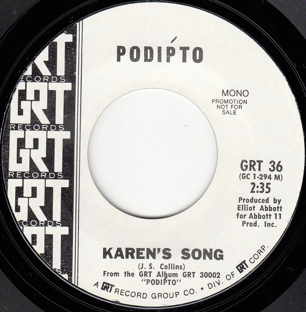 Karen's Song – Podipto (A-side label)