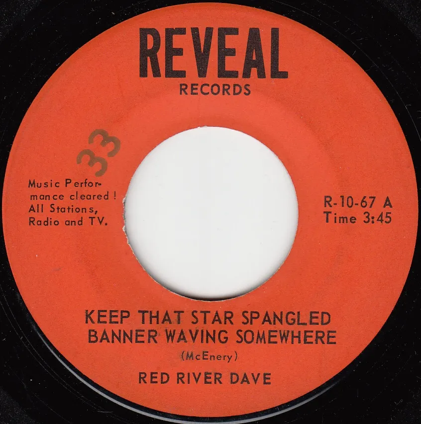 Keep That Star Spangled Banner Waving Somewhere – Red River Dave (A-side label)