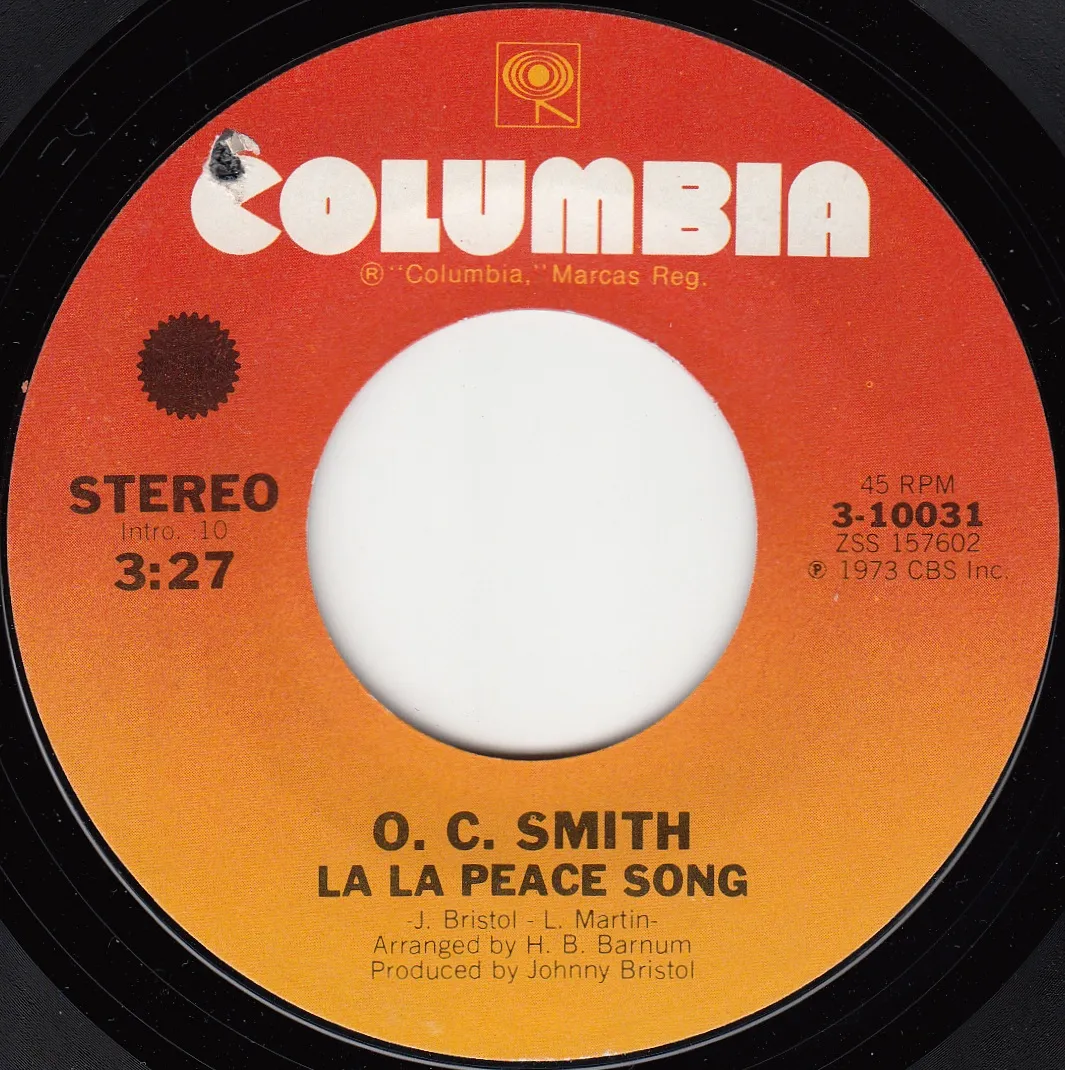 La La Peace Song – O.C. Smith (A-side label)