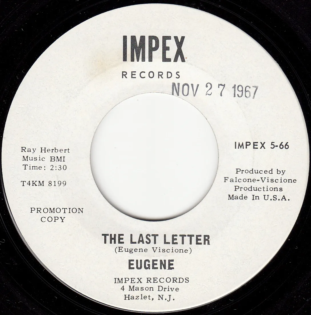 Last Letter – Eugene (A-side label)