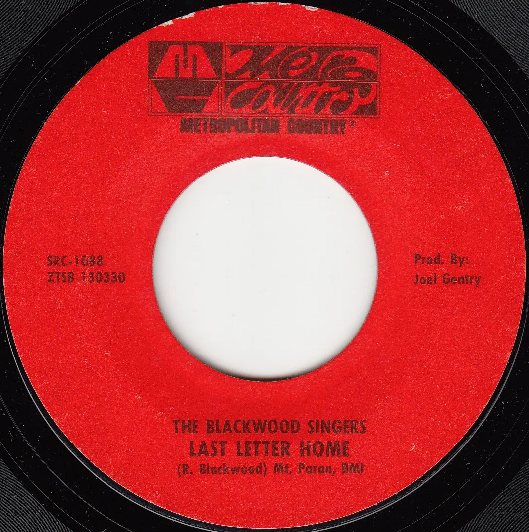 Last Letter Home – The Blackwood Singers (A-side label)