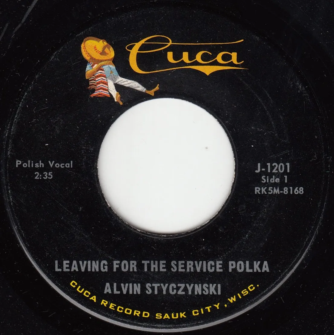 Leaving for the Service Polka – Alvin Styczynski (A-side label)