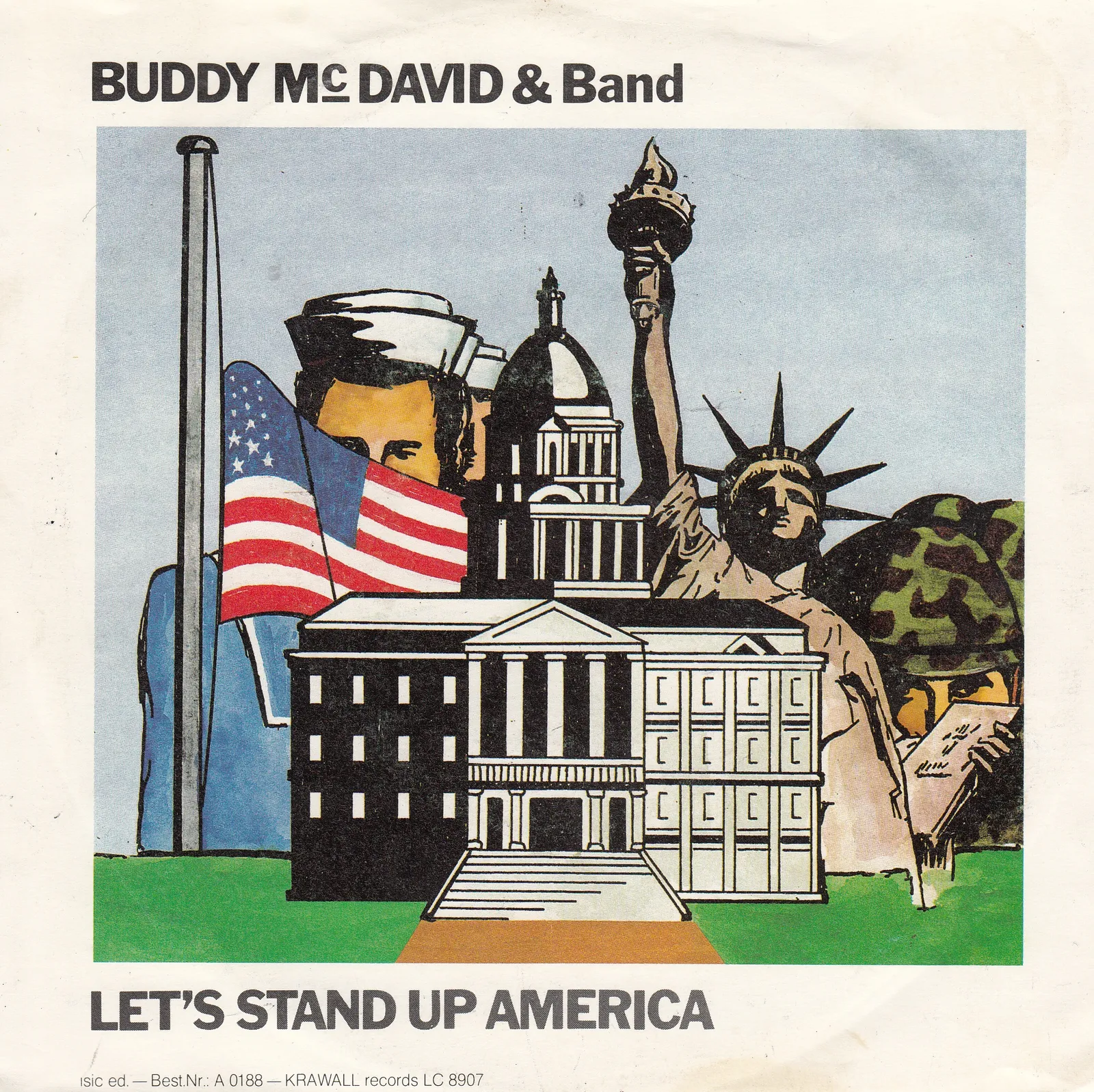 Let's Stand Up America – Buddy McDavid & Band (Picture sleeve)