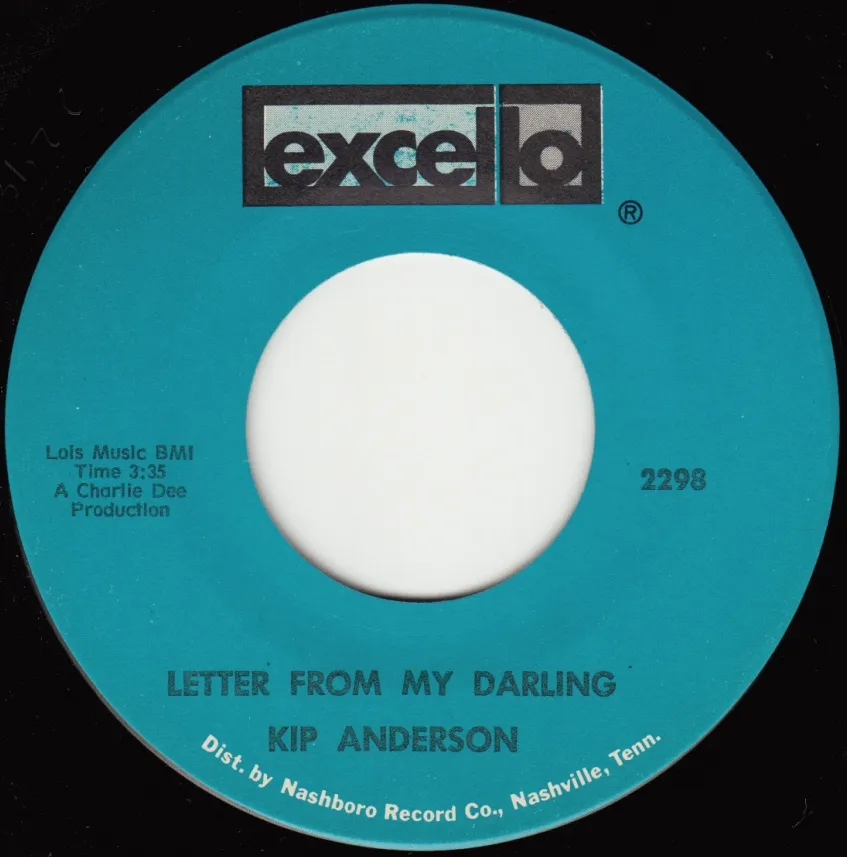Letter From My Darling – Kip Anderson (A-side label)