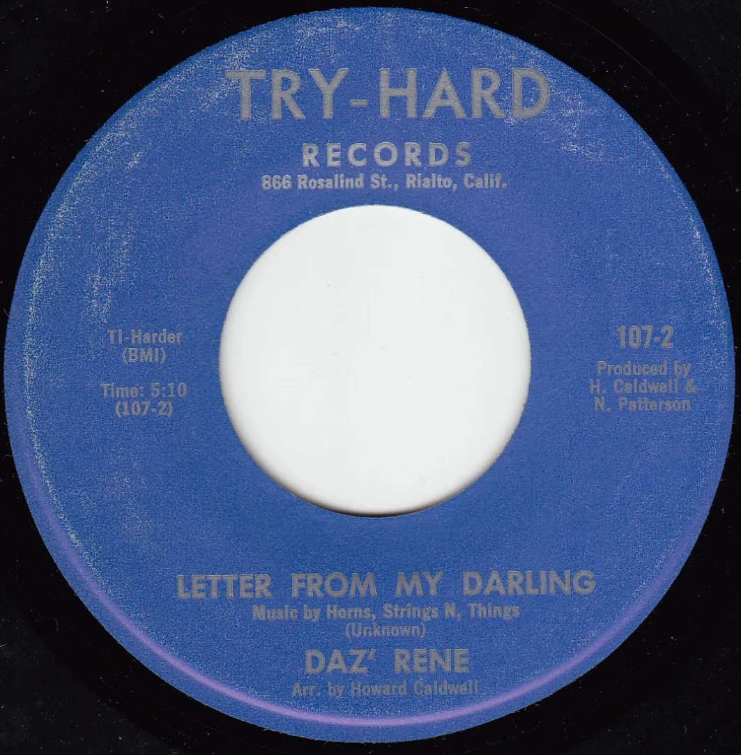 Letter From My Darling – Daz' Rene (A-side label)