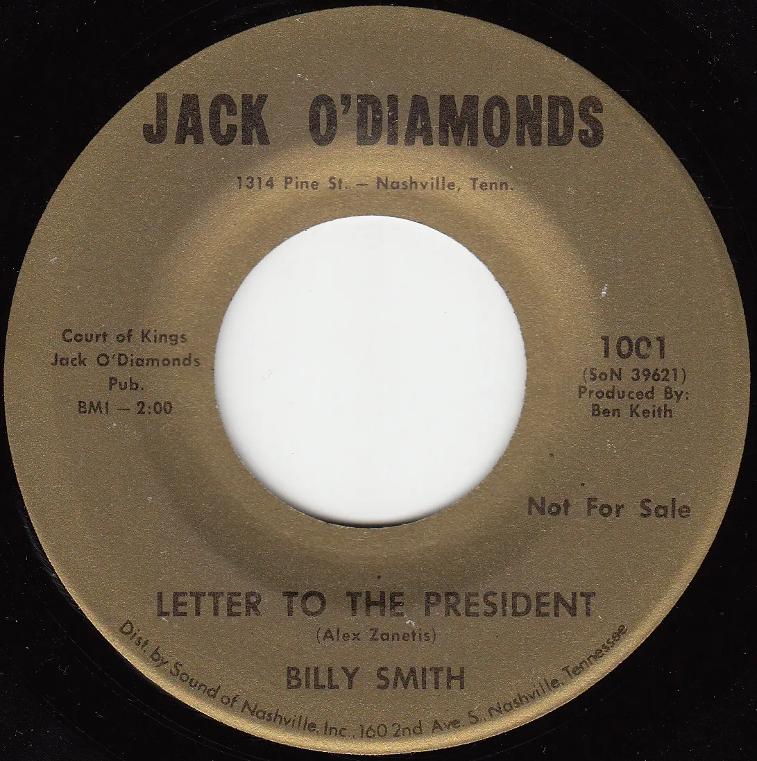 Letter to the President – Billy Smith (A-side label)