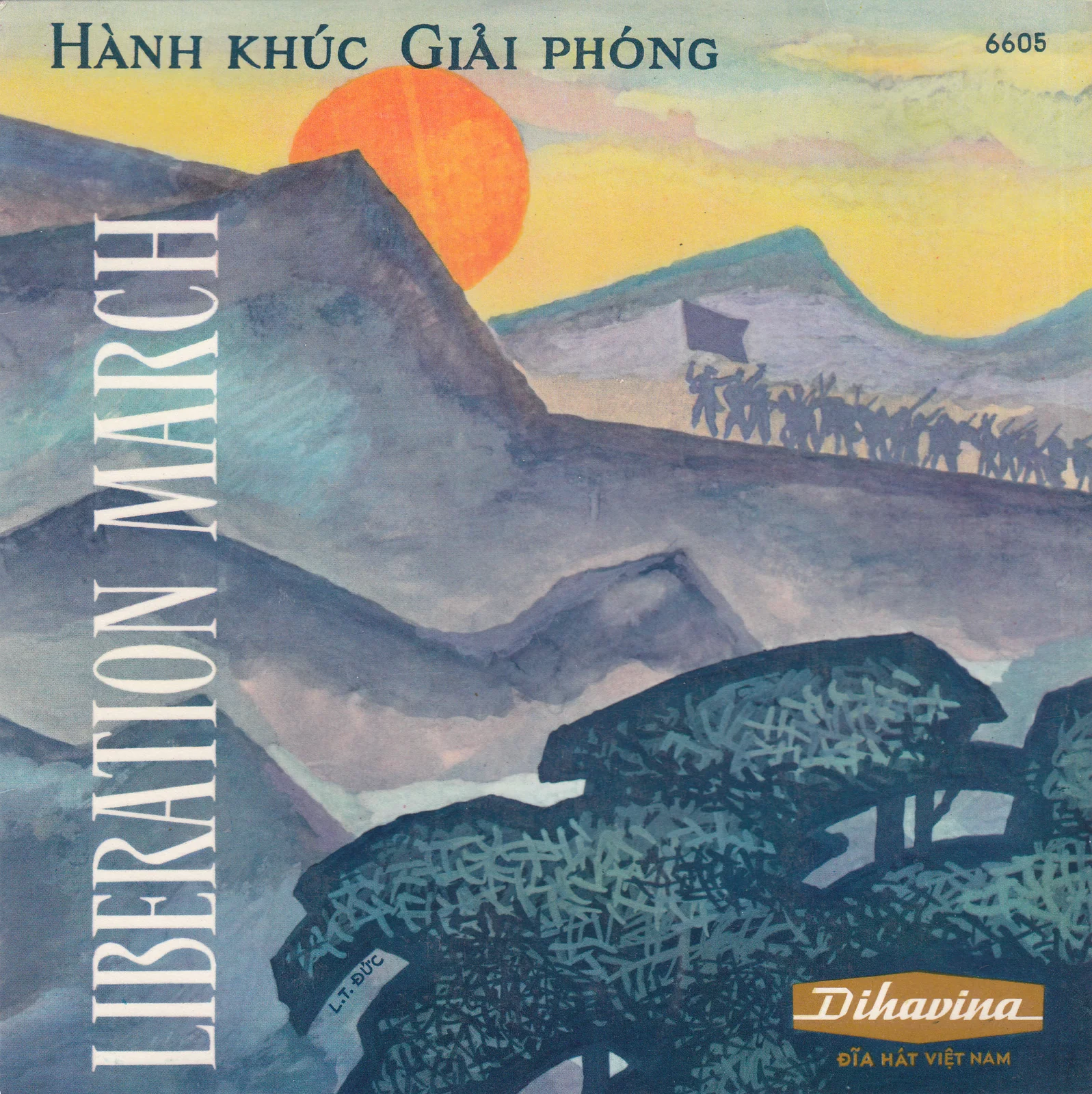 The Song of the Aircraft Hunter (Bai ca nguoi san may bay) – The Vietnamese Opera, Ballet and Music Theatre's Male Vocal Group (Picture sleeve (front))