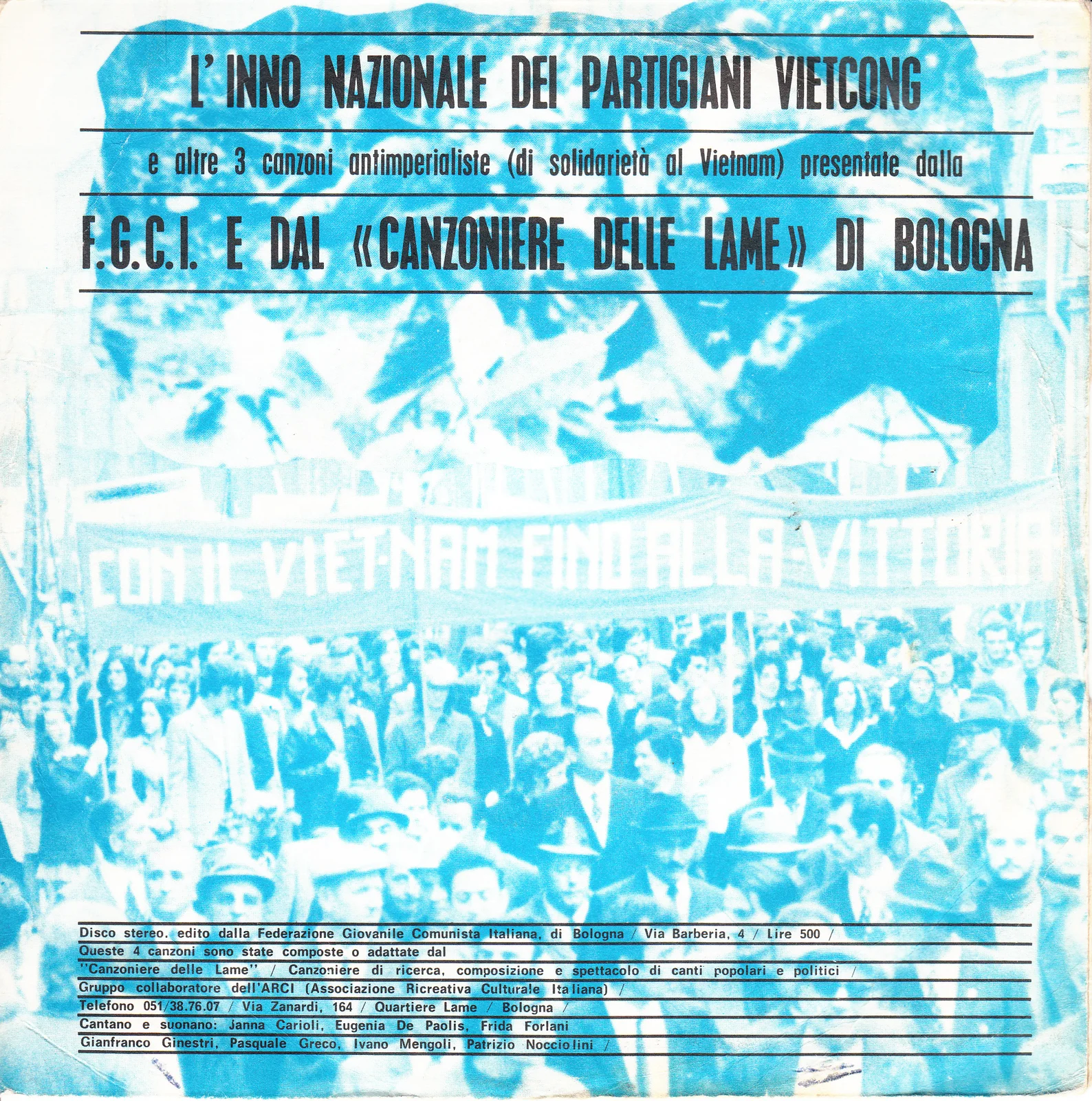 Giù le mani dal Vietnam – Canzoniere Delle Lame (Sleeve (front))