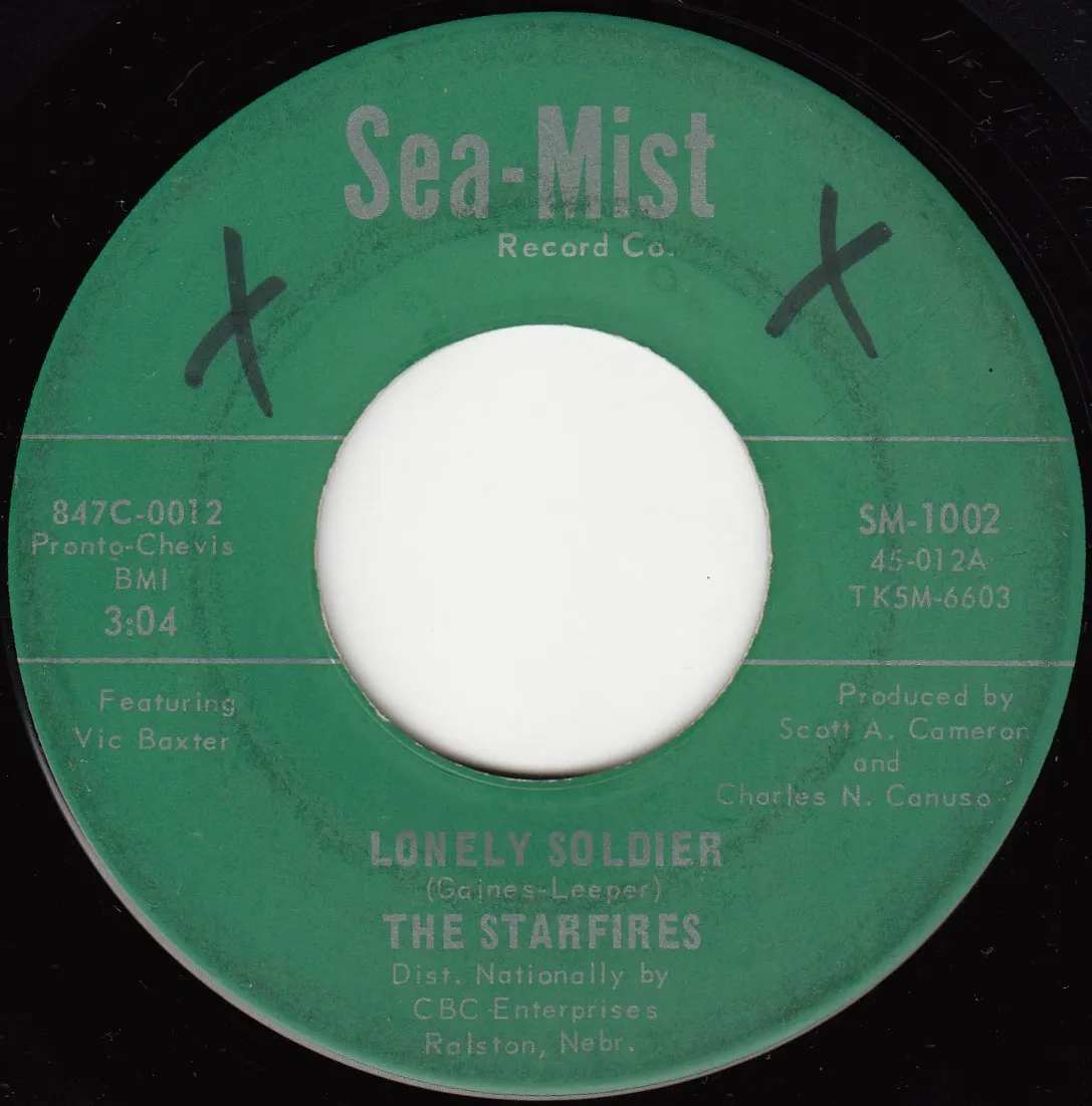 Lonely Soldier – The Starfires (A-side label)