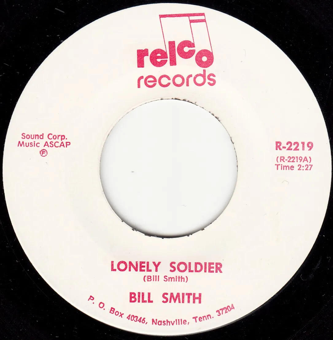 Lonely Soldier – Bill Smith (A-side label)