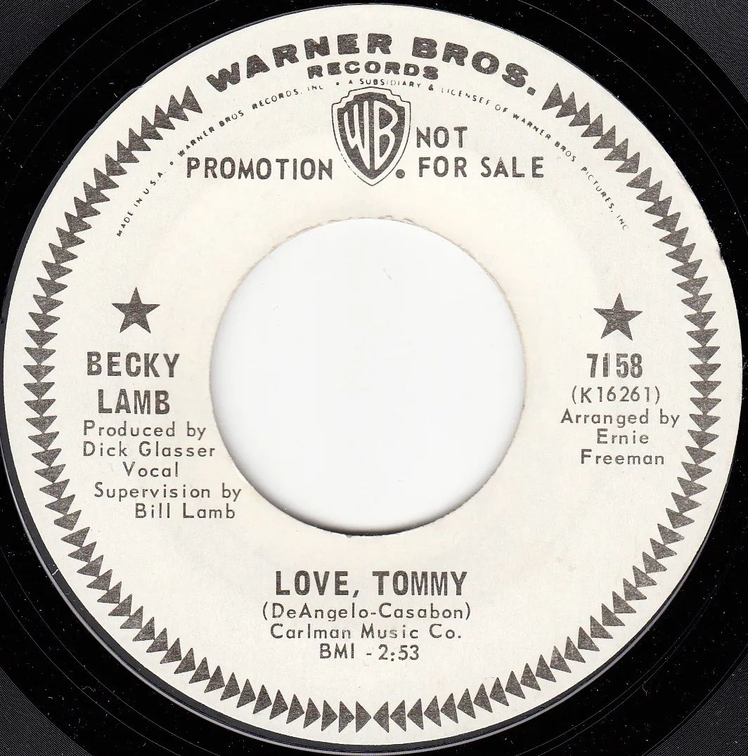 Love Tommy – Becky Lamb (A-side label)