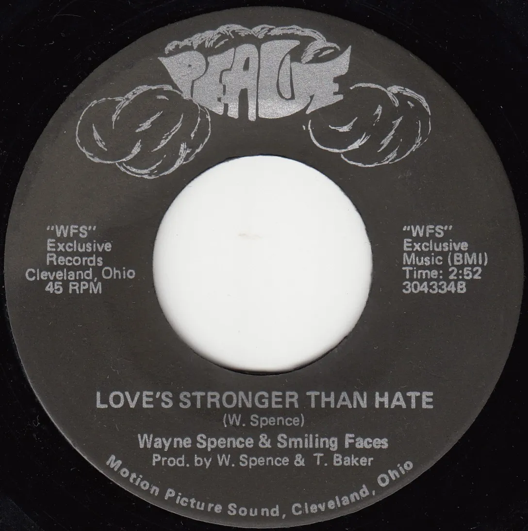 Love's Stronger Than Hate – Wayne Spence (A-side label)