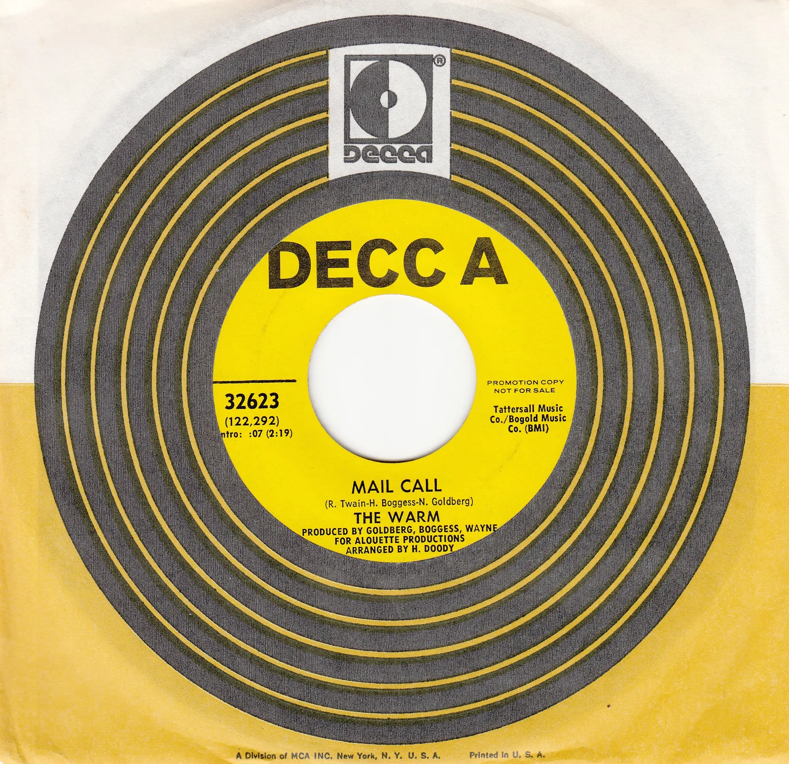 Mail Call – The Warm (Picture sleeve)
